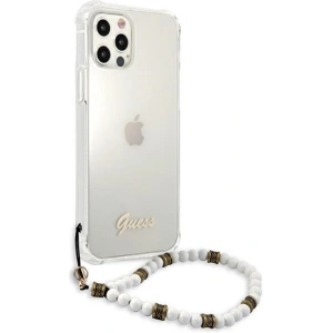 Buy Guess GUHCP12LKPSWH Apple iPhone 12 Pro Max Transparent hardcase White Pearl - GUE1190CL - {ean13} - Home Screen Store Europe