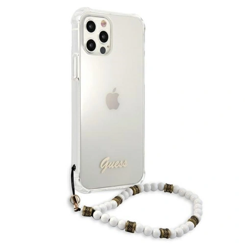 Kup Etui Guess GUHCP12LKPSWH Apple iPhone 12 Pro Max Transparent hardcase White Pearl - GUE1190CL - {ean13} - Sklep Home Screen