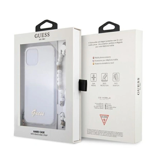 Kup Etui Guess GUHCP12LKPSWH Apple iPhone 12 Pro Max Transparent hardcase White Pearl - GUE1190CL - {ean13} - Sklep Home Screen