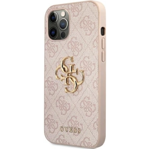 Kup Etui Guess GUHCP12M4GMGPI Apple iPhone 12/12 Pro rózsaszín/pink hardcase 4G Big Metal Logo - GUE1195PNK - {ean13} - Sklep Home Screen