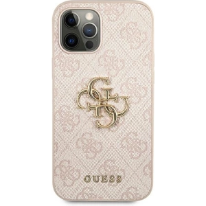 Kup Etui Guess GUHCP12M4GMGPI Apple iPhone 12/12 Pro rózsaszín/pink hardcase 4G Big Metal Logo - GUE1195PNK - {ean13} - Sklep Home Screen