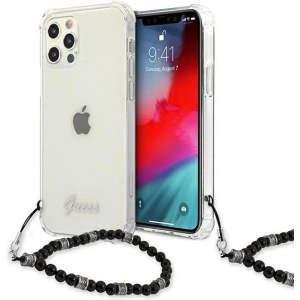 Kup Etui Guess GUHCP12MKPSBK Apple iPhone 12/12 Pro Transparent hardcase Black Pearl - GUE1196CL - {ean13} - Sklep Home Screen