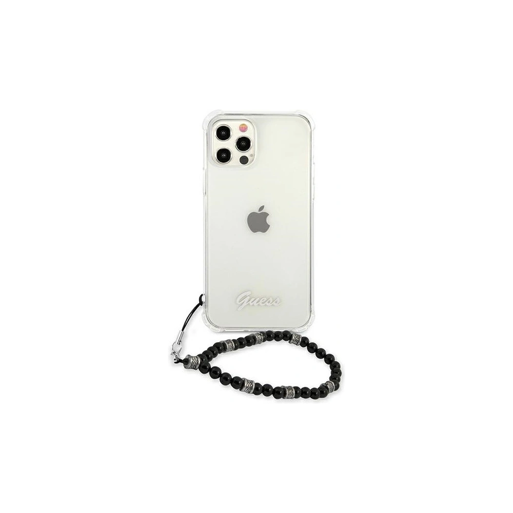 Etui Guess GUHCP12MKPSBK Apple iPhone 12/12 Pro Transparent hardcase Black Pearl