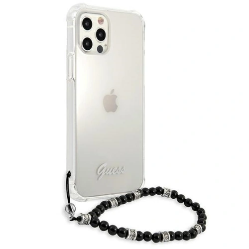 Kup Etui Guess GUHCP12MKPSBK Apple iPhone 12/12 Pro Transparent hardcase Black Pearl - GUE1196CL - {ean13} - Sklep Home Screen