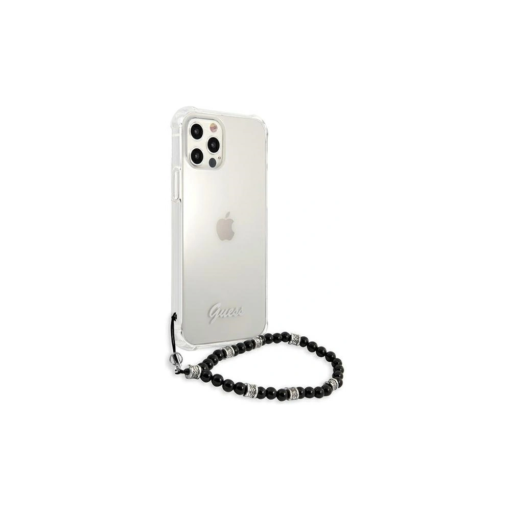 Etui Guess GUHCP12MKPSBK Apple iPhone 12/12 Pro Transparent hardcase Black Pearl