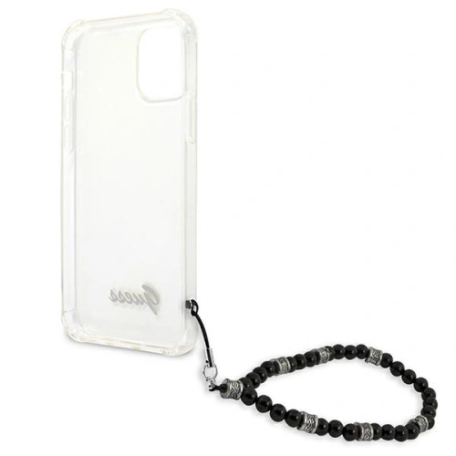 Kup Guess Apple Tasche GUHCP12MKPSBK iPhone 12/12 Pro Transparentes Hartschalenetui Schwarz Perle - GUE1196CL - {ean13} - Sklep Home Screen