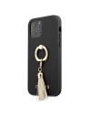 Etui Guess GUHCP12MRSSABK Apple iPhone 12/12 Pro negru/black hardcase Saffiano cu suport pentru inel