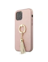 Etui Guess GUHCP12MRSSARG Apple iPhone 12/12 Pro roz colorat/pink hardcase Saffiano cu suport pentru inel