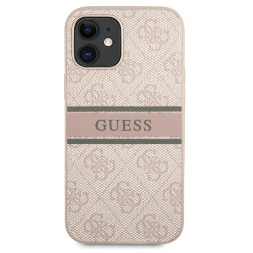 Kup Etui Guess GUHCP12S4GDPI Apple iPhone 12 mini roz/pink hardcase 4G Stripe - GUE1200PNK - {ean13} - Sklep Home Screen