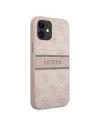 Buy Guess GUHCP12S4GDPI Apple iPhone 12 mini pink hardcase 4G Stripe - GUE1200PNK - {ean13} - Home Screen Store Europe