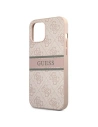 Buy Guess GUHCP12S4GDPI Apple iPhone 12 mini pink hardcase 4G Stripe - GUE1200PNK - {ean13} - Home Screen Store Europe