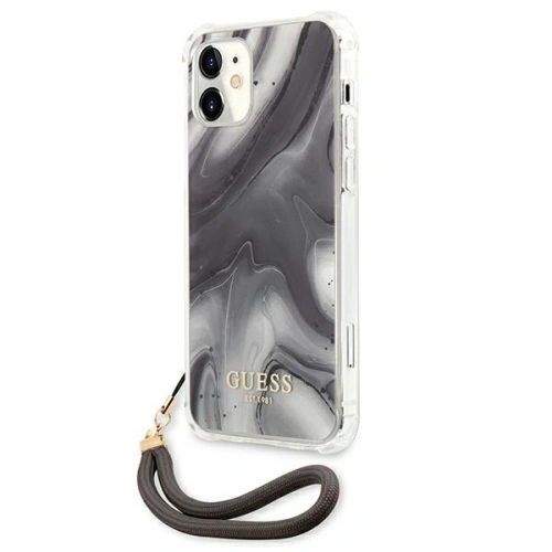 Kup Guess Apple Tasche GUHCP12SKSMAGR iPhone 12 mini grau/grau Hartschale Marble Collection - GUE1202GRY - {ean13} - Sklep Home Screen