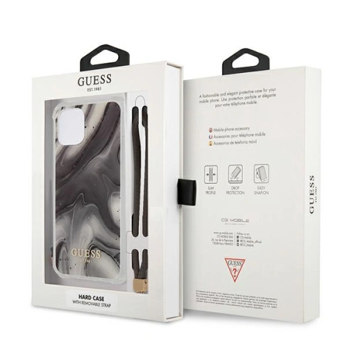 Kup Guess Apple Tasche GUHCP12SKSMAGR iPhone 12 mini grau/grau Hartschale Marble Collection - GUE1202GRY - {ean13} - Sklep Home Screen