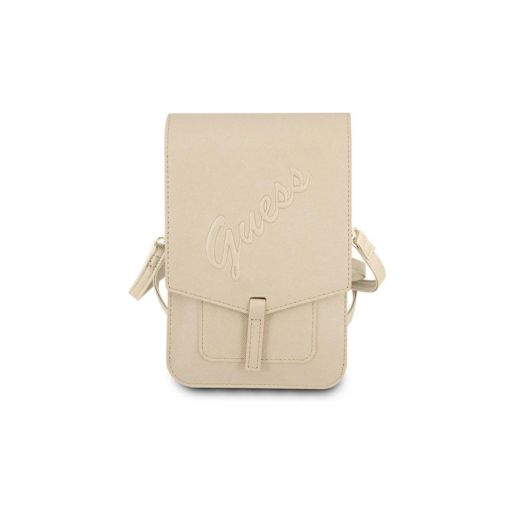Torebka Guess GUWBRSAVSLG złoty/gold Saffiano Script