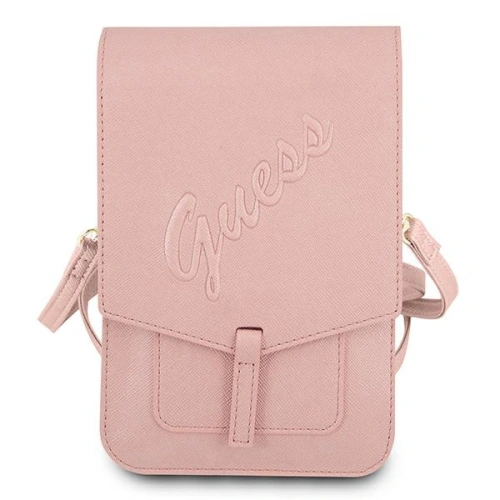 Kup Tocă Guess GUWBRSAVSPI roz/pink Saffiano Script - GUE1215PNK - {ean13} - Sklep Home Screen