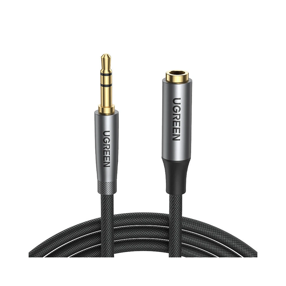 UGREEN AV190 Przedłużacz audio AUX jack 3.5mm, 1m (czarny)