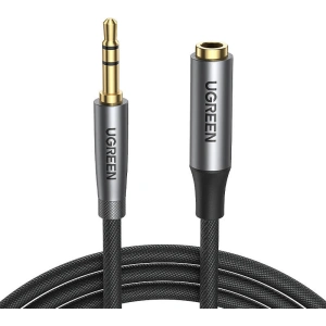 UGREEN AV190 Przedłużacz audio AUX jack 3.5mm, 0.5m (czarny)