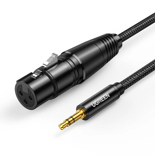 Kup UGREEN AV182 Kabel XLR samice na jack 3.5 samec - 2m (černý) - UGR984BLK - {ean13} - Sklep Home Screen