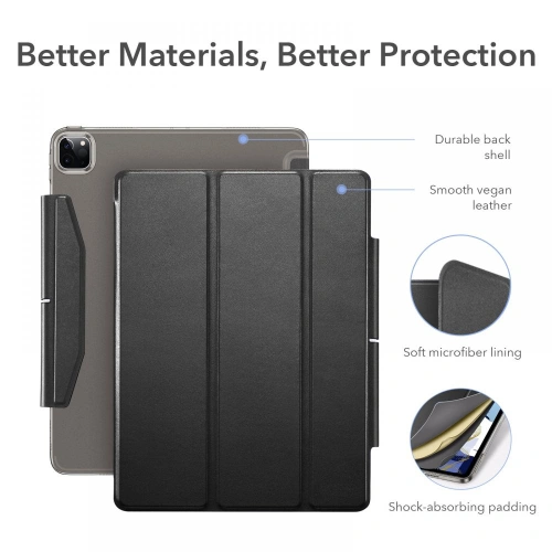 Kup Etui ESR Ascend Trifold Apple iPad Pro 11 2021 (a 3-a generație) Negru + Sticlă - ESR358BLK - {ean13} - Sklep Home Screen