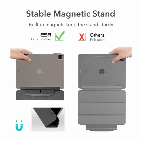 Kup Etui ESR Ascend Trifold Apple iPad Pro 11 2021 (a 3-a generație) Negru + Sticlă - ESR358BLK - {ean13} - Sklep Home Screen
