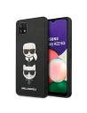 Etui Karl Lagerfeld KLHCSA22SAKICKCBK Samsung Galaxy A22 5G černý/black hardcase Saffiano Ikonik Karl&Choupette Head