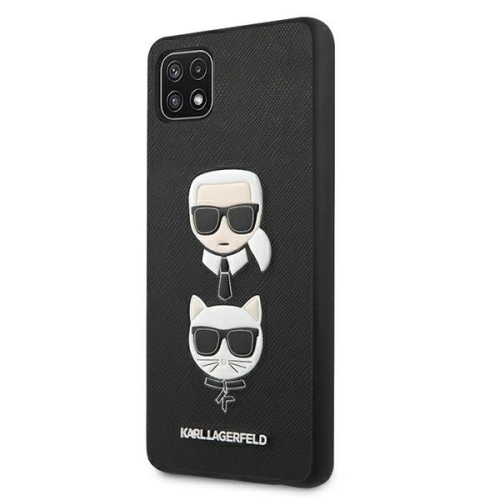 Kup Etui Karl Lagerfeld KLHCSA22SAKICKCBK Samsung Galaxy A22 5G černý/black hardcase Saffiano Ikonik Karl&Choupette Head - KLD593BLK - {ean13} - Sklep Home Screen