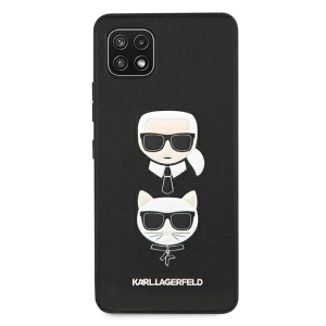 Kup Etui Karl Lagerfeld KLHCSA22SAKICKCBK Samsung Galaxy A22 5G fekete/black kemény tok Saffiano Ikonik Karl&Choupette Head - KLD593BLK - {ean13} - Sklep Home Screen