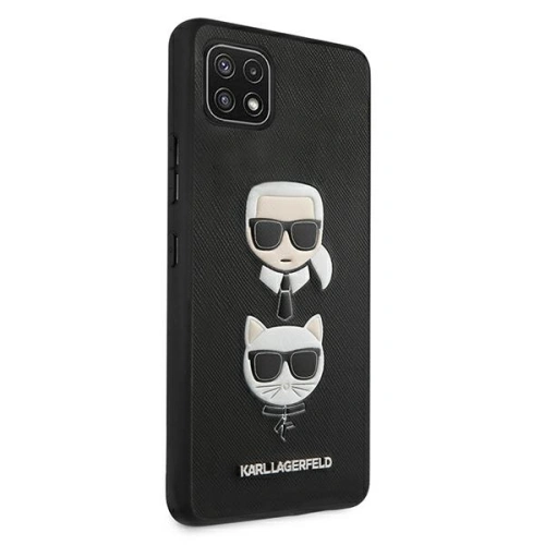 Kup Etui Karl Lagerfeld KLHCSA22SAKICKCBK Samsung Galaxy A22 5G černý/black hardcase Saffiano Ikonik Karl&Choupette Head - KLD593BLK - {ean13} - Sklep Home Screen