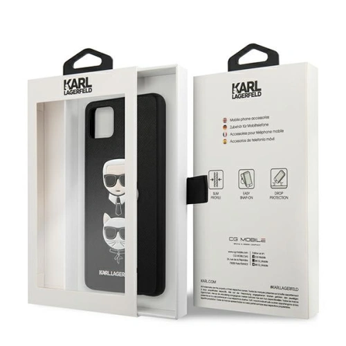 Kup Etui Karl Lagerfeld KLHCSA22SAKICKCBK Samsung Galaxy A22 5G černý/black hardcase Saffiano Ikonik Karl&Choupette Head - KLD593BLK - {ean13} - Sklep Home Screen