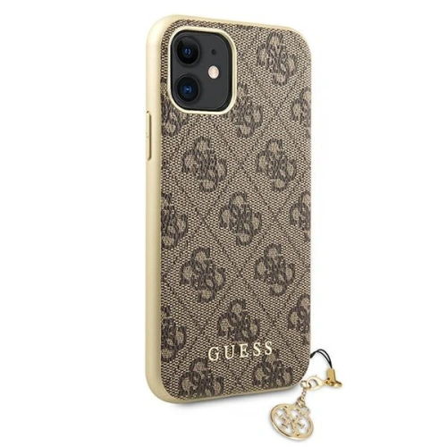 Kup Etui Guess GUHCN61GF4GBR Apple iPhone 11 brown/brązowy hard case 4G Charms Collection - GUE1219BR - {ean13} - Sklep Home Screen
