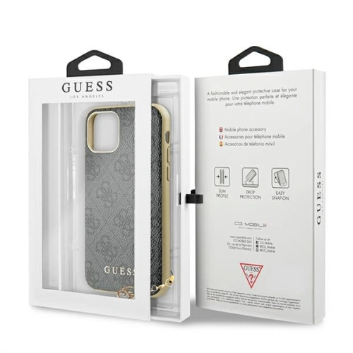 Kup Etui Guess GUHCN61GF4GGR Apple iPhone 11 grey/szary hard case 4G Charms Collection - GUE1220GRY - {ean13} - Sklep Home Screen