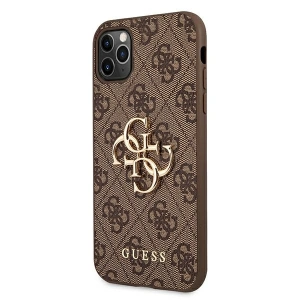 Buy Guess GUHCN654GMGBR Apple iPhone 11 Pro Max brown hardcase 4G Big Metal Logo - GUE1221BR - {ean13} - Home Screen Store Europe