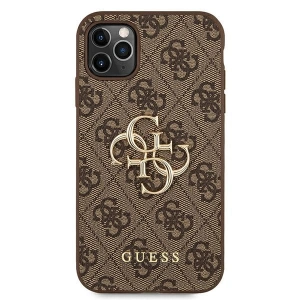 Buy Guess GUHCN654GMGBR Apple iPhone 11 Pro Max brown hardcase 4G Big Metal Logo - GUE1221BR - {ean13} - Home Screen Store Europe