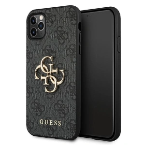 Buy Guess GUHCN654GMGGR Apple iPhone 11 Pro Max grey hardcase 4G Big Metal Logo - GUE1222GRY - {ean13} - Home Screen Store Europe