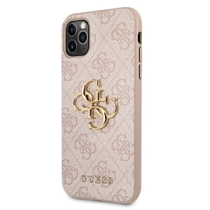 Buy Guess GUHCN654GMGPI Apple iPhone 11 Pro Max pink hardcase 4G Big Metal Logo - GUE1223PNK - {ean13} - Home Screen Store Europe