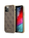 Etui Guess GUHCP12MG4GB Apple iPhone 12/12 Pro hnědé/brown tvrdé pouzdro 4G Collection