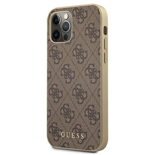 Kup Etui Guess GUHCP12MG4GB Apple iPhone 12/12 Pro brązowy/brown hard case 4G Collection - GUE1224BR - {ean13} - Sklep Home Screen
