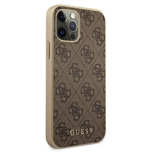 Kup Etui Guess GUHCP12MG4GB Apple iPhone 12/12 Pro brązowy/brown hard case 4G Collection - GUE1224BR - {ean13} - Sklep Home Screen