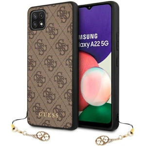 Kup Etui Guess GUHCSA22GF4GBR Samsung Galaxy A22 5G barna/brown kemény tok 4G Charms Collection - GUE1225BR - {ean13} - Sklep Home Screen