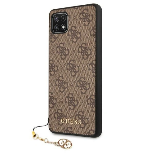 Kup Etui Guess GUHCSA22GF4GBR Samsung Galaxy A22 5G hnědý/brown tvrdý kryt 4G Charms Collection - GUE1225BR - {ean13} - Sklep Home Screen