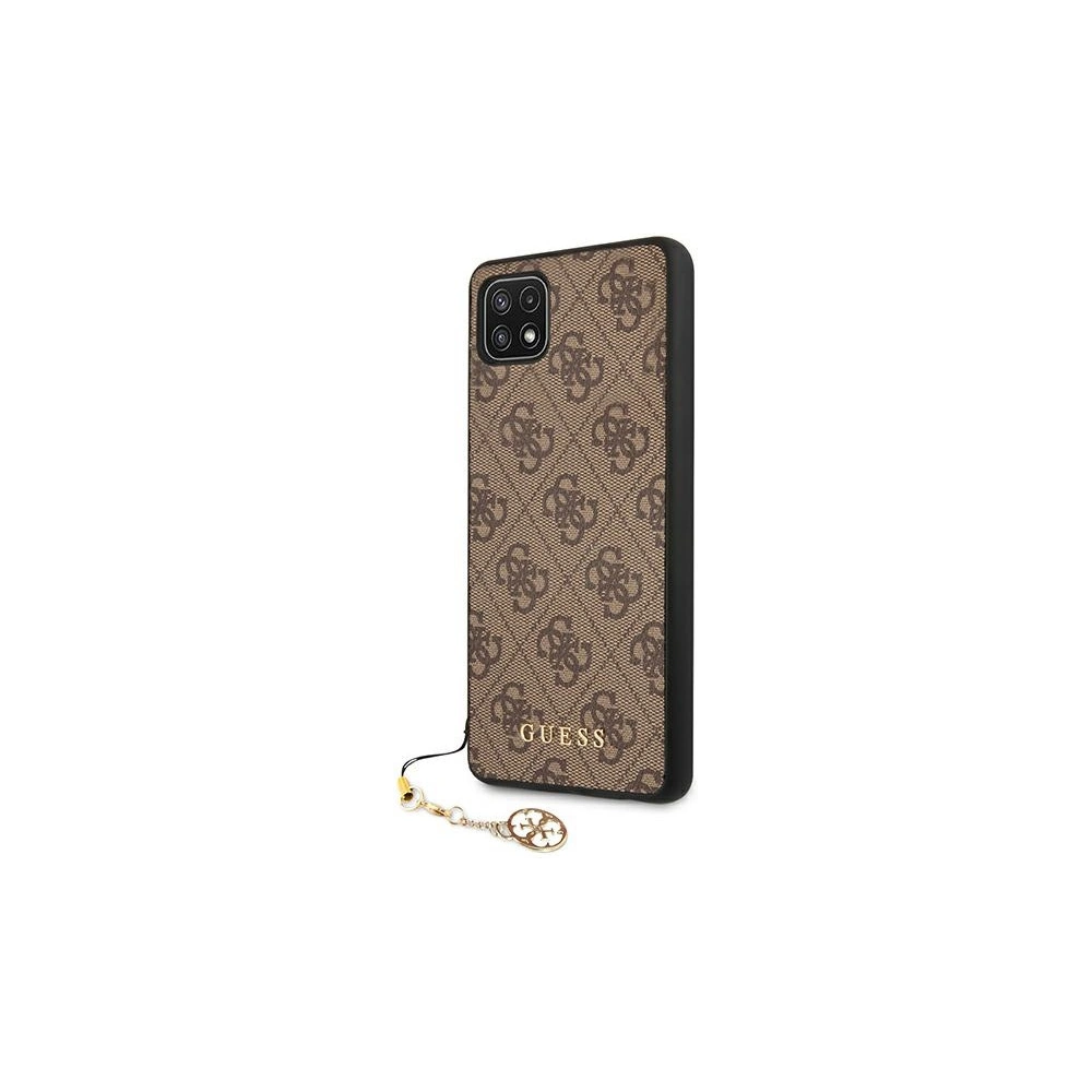Etui Guess GUHCSA22GF4GBR Samsung Galaxy A22 5G brązowy/brown hard case 4G Charms Collection