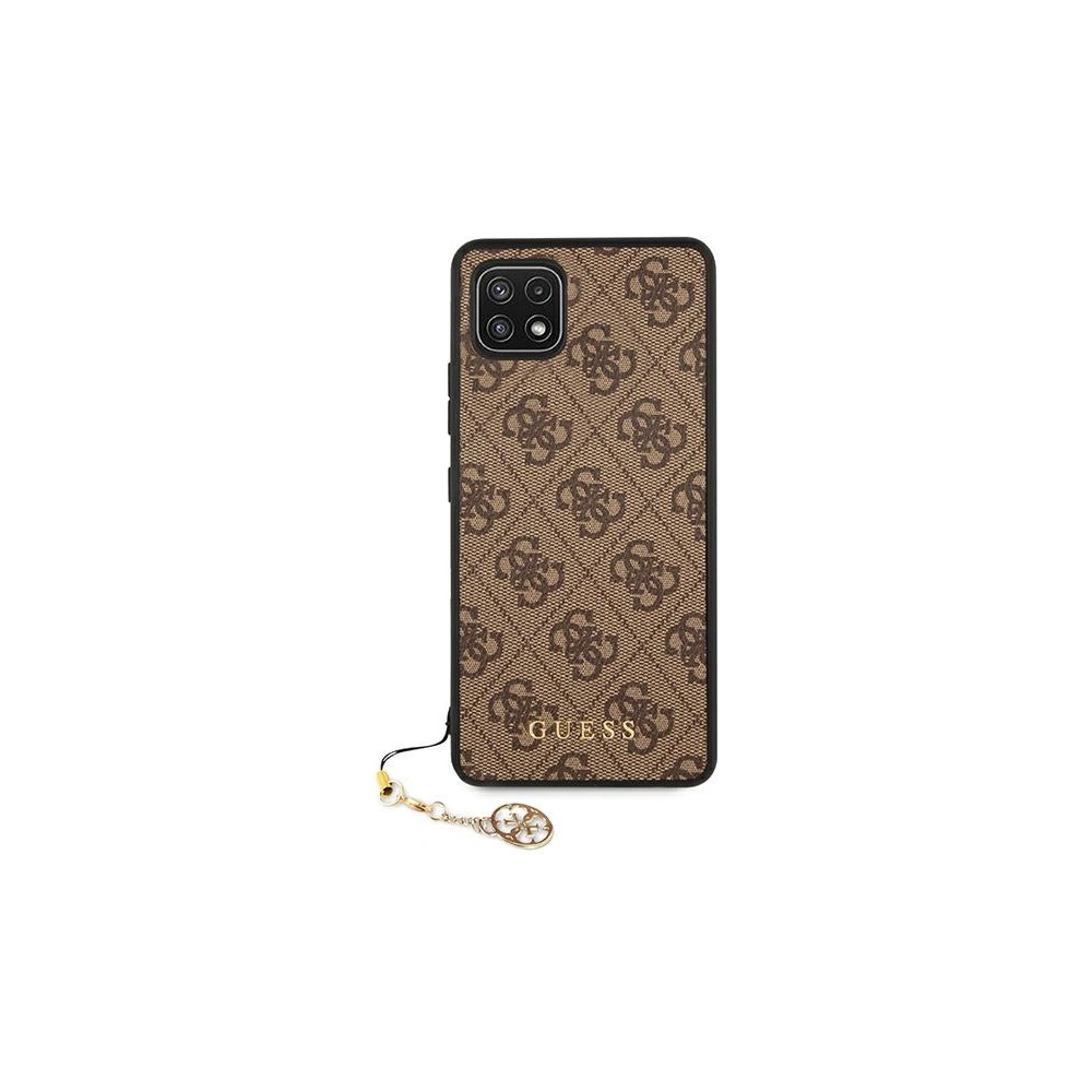 Etui Guess GUHCSA22GF4GBR Samsung Galaxy A22 5G brązowy/brown hard case 4G Charms Collection