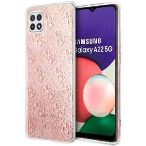 Kup Etui Guess GUHCSA22PCU4GLPI Samsung Galaxy A22 5G růžový/pink hardcase - GUE1226PNK - {ean13} - Sklep Home Screen