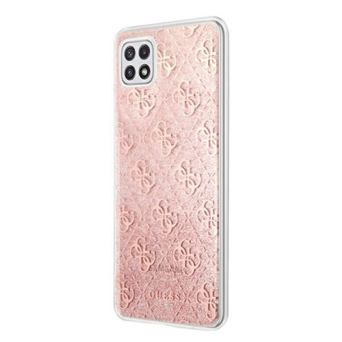 Kup Guess Samsung Gehäuse GUHCSA22PCU4GLPI Galaxy A22 5G rosa/rosa Hartschalengehäuse - GUE1226PNK - {ean13} - Sklep Home Screen