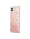 Kup Guess Samsung Gehäuse GUHCSA22PCU4GLPI Galaxy A22 5G rosa/rosa Hartschalengehäuse - GUE1226PNK - {ean13} - Sklep Home Screen