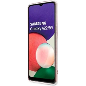 Kup Etui Guess GUHCSA22PCU4GLPI Samsung Galaxy A22 5G rózsaszín/pink hardcase - GUE1226PNK - {ean13} - Sklep Home Screen