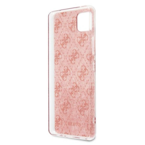 Kup Guess Samsung Gehäuse GUHCSA22PCU4GLPI Galaxy A22 5G rosa/rosa Hartschalengehäuse - GUE1226PNK - {ean13} - Sklep Home Screen