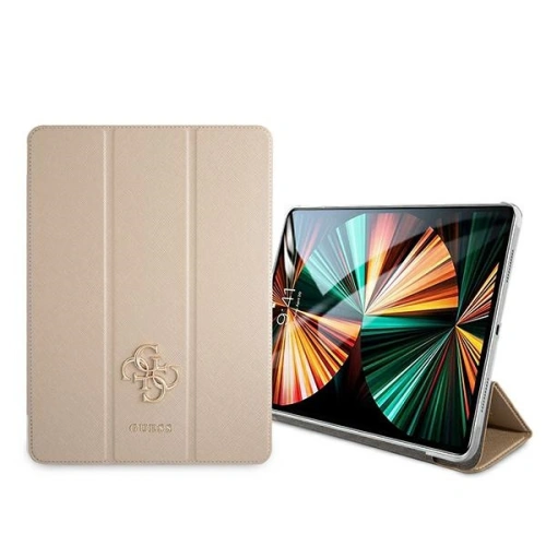 Kup Etui Guess GUIC12PUSASGO Apple iPad Pro 12.9 2021 (a 5-a generație) Book Cover aurie/gold Saffiano Collection - GUE1237GLD - {ean13} - Sklep Home Screen