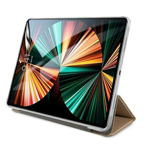 Kup Etui Guess GUIC12PUSASGO Apple iPad Pro 12.9 2021 (a 5-a generație) Book Cover aurie/gold Saffiano Collection - GUE1237GLD - {ean13} - Sklep Home Screen