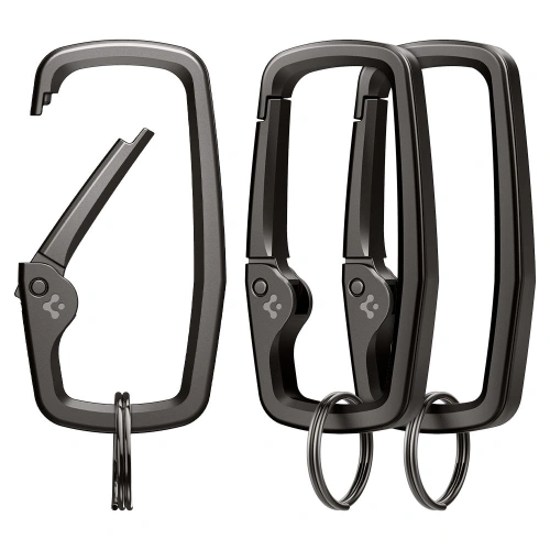 Kup Spigen Karabiner Karabiner Rugged Schwarz [3 PACK] - SPN1677BLK - {ean13} - Sklep Home Screen